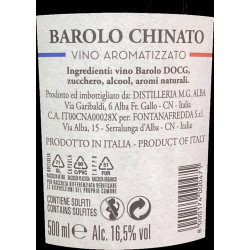 Barolo Chinato 50 cl - Fontanafredda etichetta retro